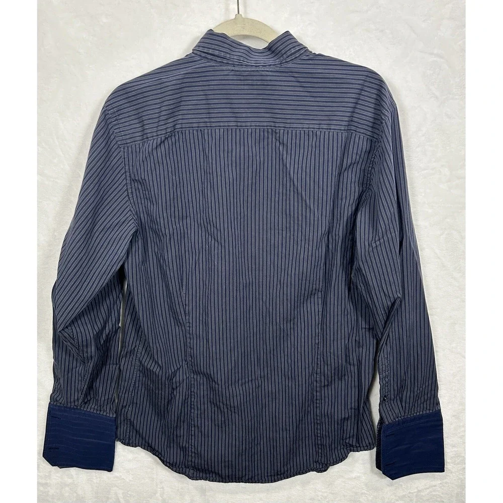 Banana Republic Slim Fit Shirt Men's Large French Cuff Button-Down 16-16.5 Italy